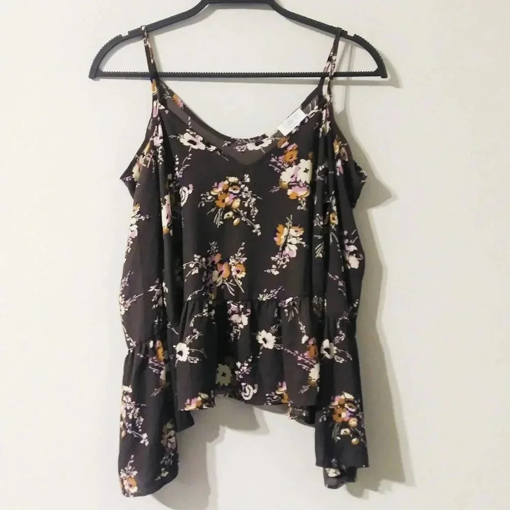 Sienna Sky Cold Shoulder Floral Top
